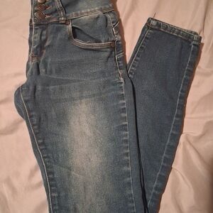 BAMBOO High Rise Blue Jeans
